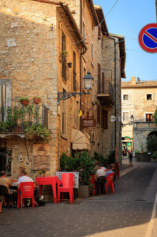 Civitella del Lago，位于翁布里亚的意大利中世纪小镇